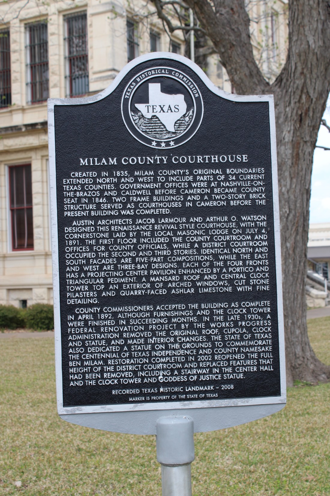 Milam County History